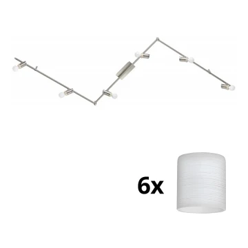 Eglo - LED Reflektorska svjetiljka MY CHOICE 6xE14/4W/230V krom/bijela