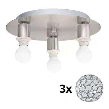 Eglo - LED Stropna svjetiljka MY CHOICE 3xE14/4W/230V krom