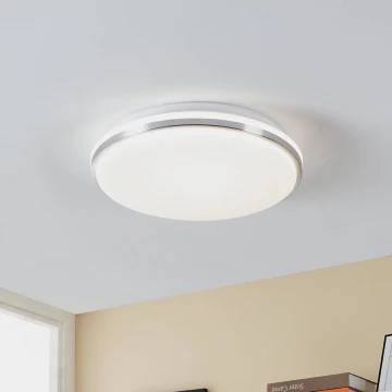 Eglo - LED Stropna svjetiljka za kupaonicu LED/15,6W/230V IP44 krom
