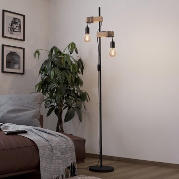 Eglo - Podna lampa 2xE27/10W/230V - FSC certificirano