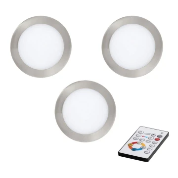 Eglo - SET 3x LED Prigušiva ugradbena svjetiljka TINUS LED/6W/230V + DU