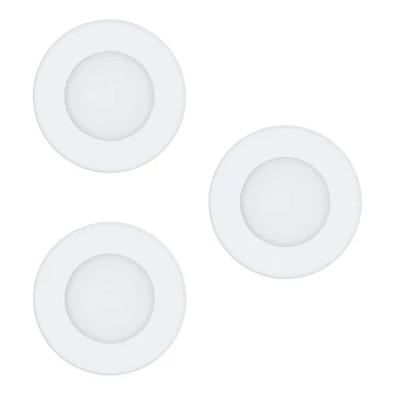 Eglo - SET 3x LED Ugradbena svjetiljka FUEVA-RW 1xLED/2,8W/230V