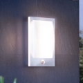 Eglo - Vanjska zidna svjetiljka sa senzorom 1xE27/12W/230V IP44 mat krom