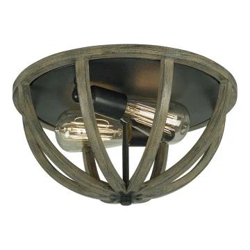 Elstead FE-ALLIER-F-WW - Stropna svjetiljka ALLIER 2xE27/60W/230V hrast