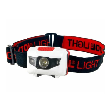 Extol - LED Čeona svjetiljka s crvenim svjetlom LED/1W/3xAAA crna/crvena