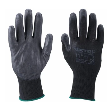 Extol Premium - Radne rukavice veličina 10" crna