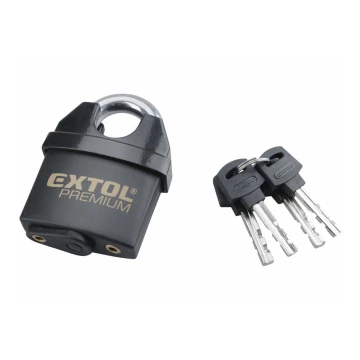Extol Premium - Vodootporni lokot 60 mm crna