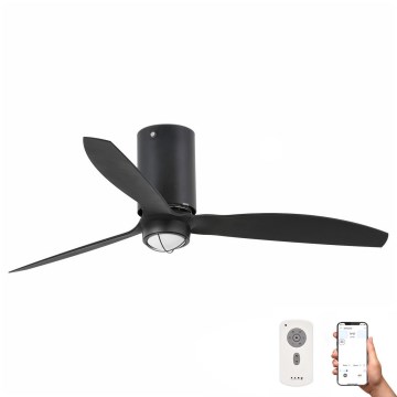 FARO 32043WP-10 - LED Stropni ventilator MINI TUBE FAN M LED/16W/230V centar pr. 128 cm SMART + daljinski upravljač