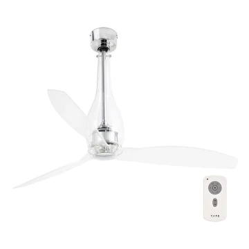 FARO 33381 - Stropni ventilator ETERFAN prozirna + daljinski upravljač