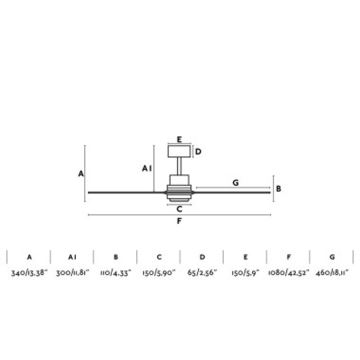 FARO 33517DC - Stropni ventilator MINI LANTAU drvo/crna + daljinski upravljač