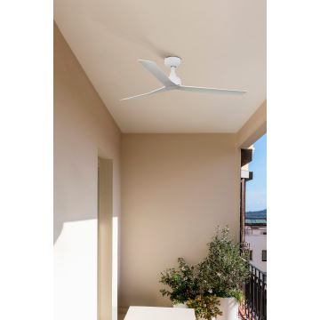 FARO 34274 - Stropni ventilator MARINE M bijela pr. 125 cm IP44 + daljinski upravljač