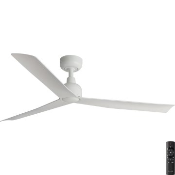 FARO 34274 - Stropni ventilator MARINE M bijela pr. 125 cm IP44 + daljinski upravljač