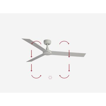 FARO 34292WP - Stropni ventilator CRUISER XL bijela pr. 160 cm SMART + daljinski upravljač