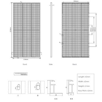 Fotonaponski solarni panel JINKO 580Wp IP68 Half Cut bifacijalni