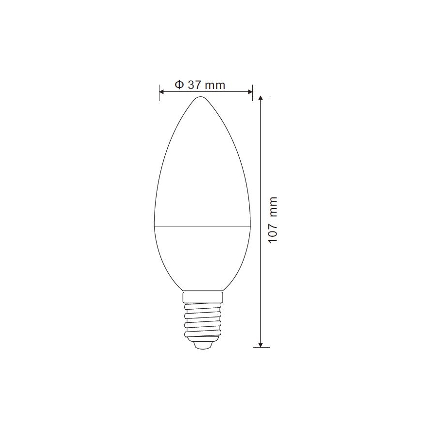 Globo - LED Prigušiva žarulja E14/5W/230V 4000K