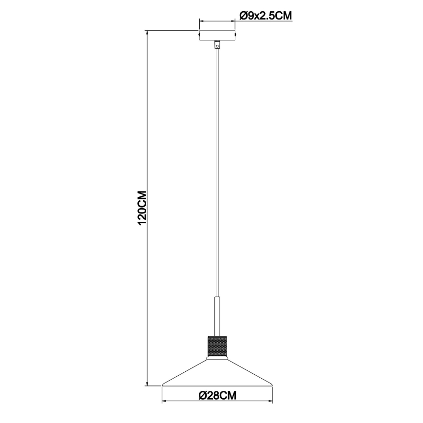 Globo - Luster na sajli 1xE27/60W/230V