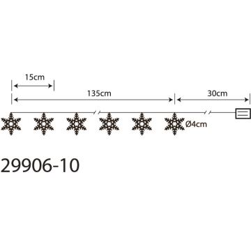 Globo 29906-10 - LED Dekorativni lanac 10xLED/0,03W/2xAA