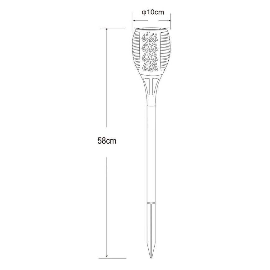 Globo - LED Solarna lampa 36xLED/0,1W/1,2V IP44