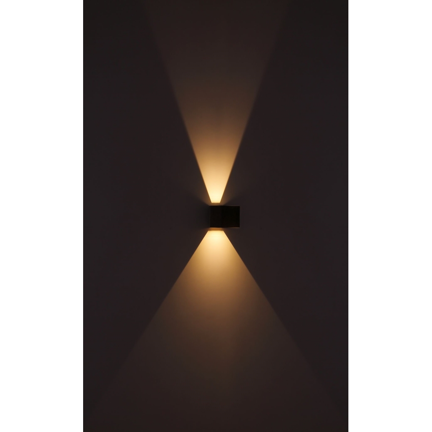 Globo - LED Vanjska zidna svjetiljka 2xLED/3W/230V IP44 smeđa