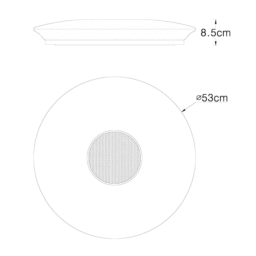 Globo - LED RGBW Prigušiva stropna svjetiljka LED/50W/230V + daljinski upravljač