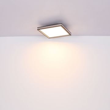 Globo - LED Stropna svjetiljka LED/12W/230V 30x30 cm crna/bijela