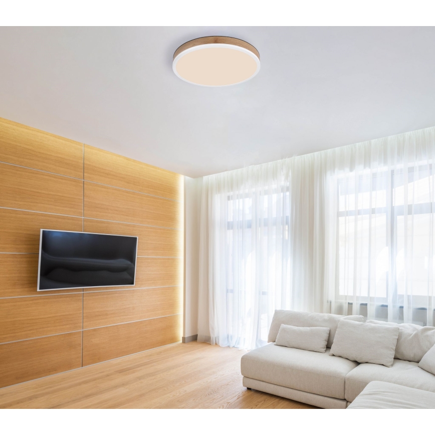 Globo - LED Stropna svjetiljka LED/24W/230V pr. 45 cm smeđa