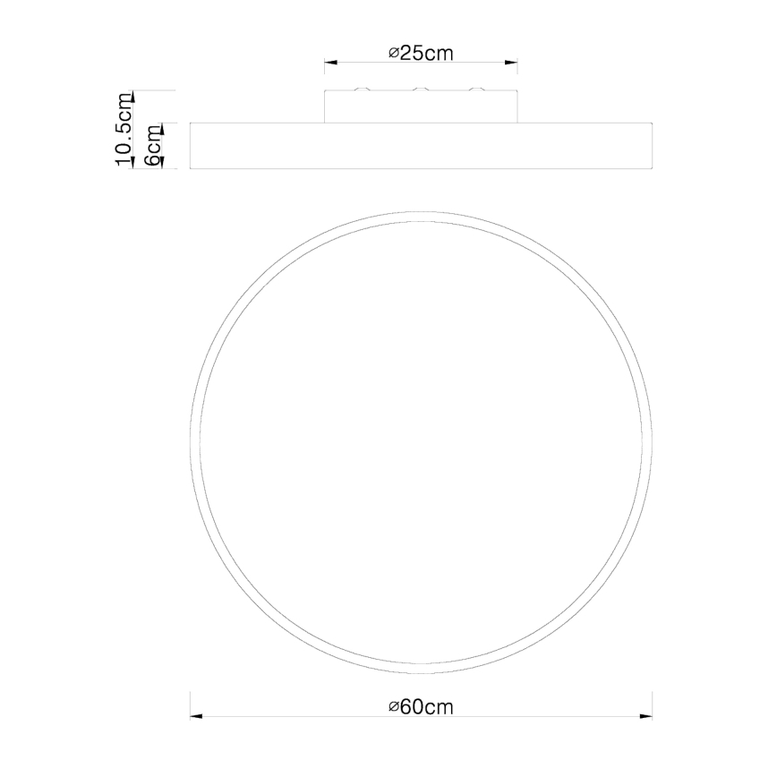 Globo - LED Prigušiva stropna svjetiljka LED/48W/230V + daljinski upravljač