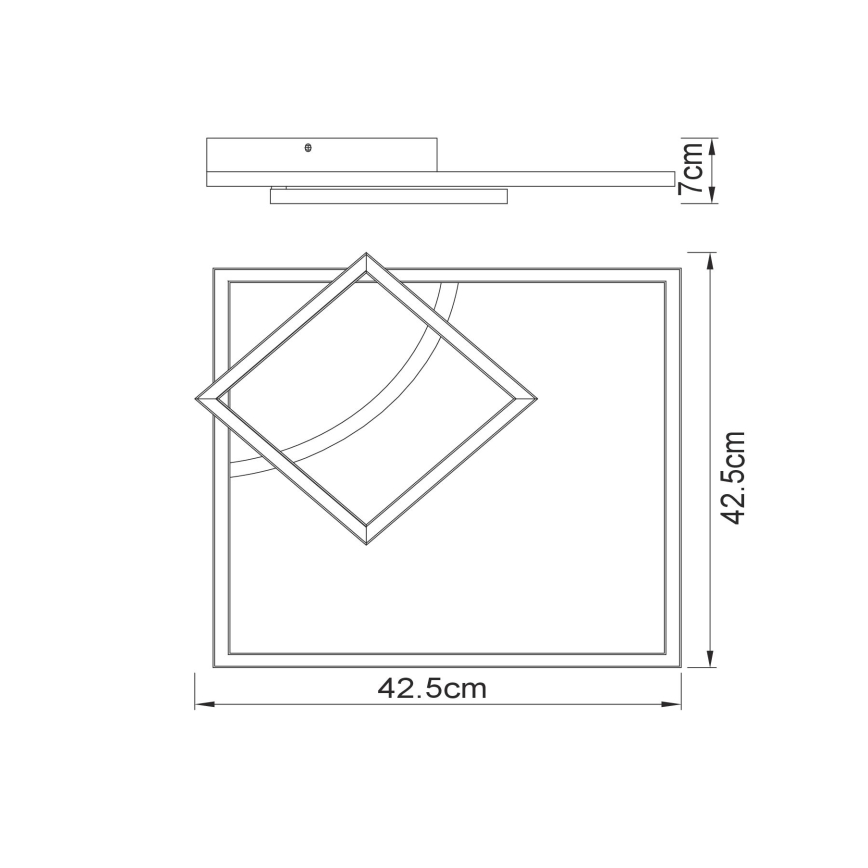 Globo - LED Nadgradni luster LED/40W/230V