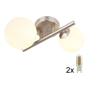 Globo - LED Nadgradni luster 2xG9/3W/230V krom