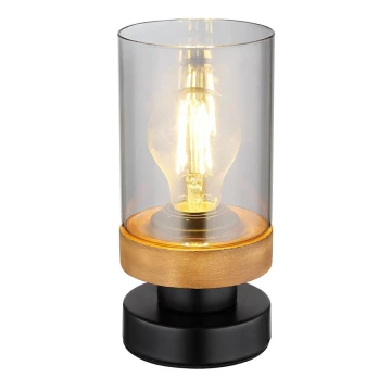 Globo - Stolna lampa 1xE27/40W/230V metal/drvo