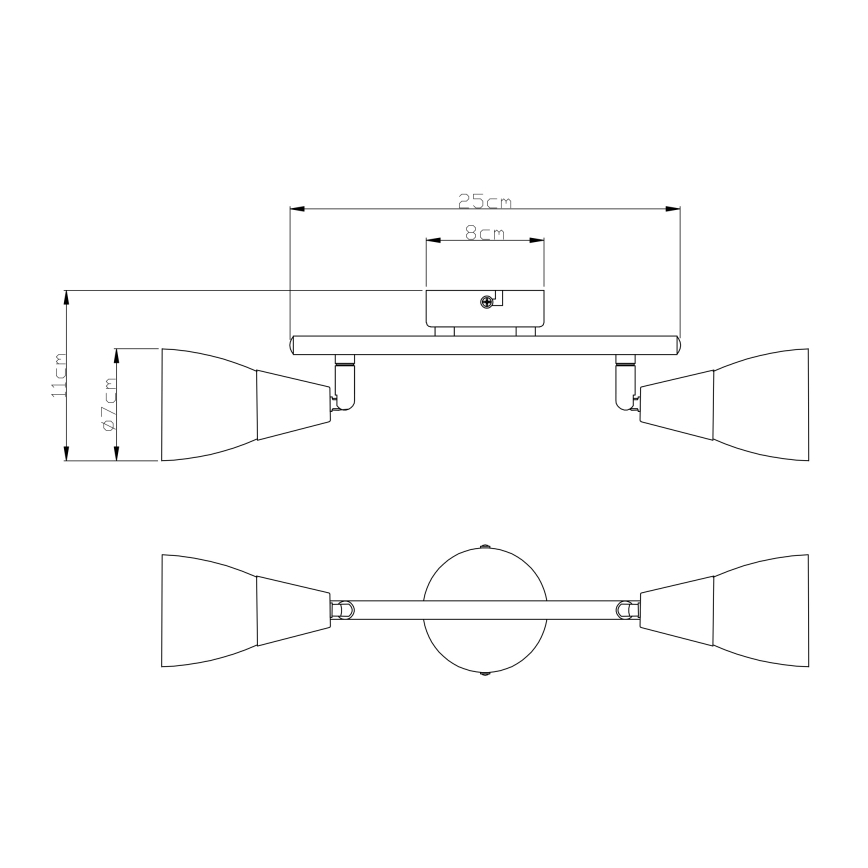 Globo - Stropna svjetiljka 2xE14/40W/230V