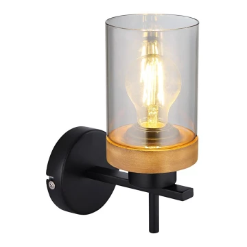 Globo - Zidna lampa 1xE27/40W/230V metal/drvo