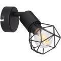 Globo - Zidna reflektorska svjetiljka 1xE14/40W/230V crna