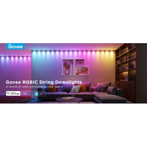 Govee - RGBIC LED String Downlights 3m Wi-Fi