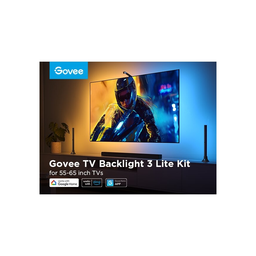 Govee - SET 2x Backlight TV 55-65" SMART LED s pozadinskim osvjetljenjem RGBICW Wi-Fi