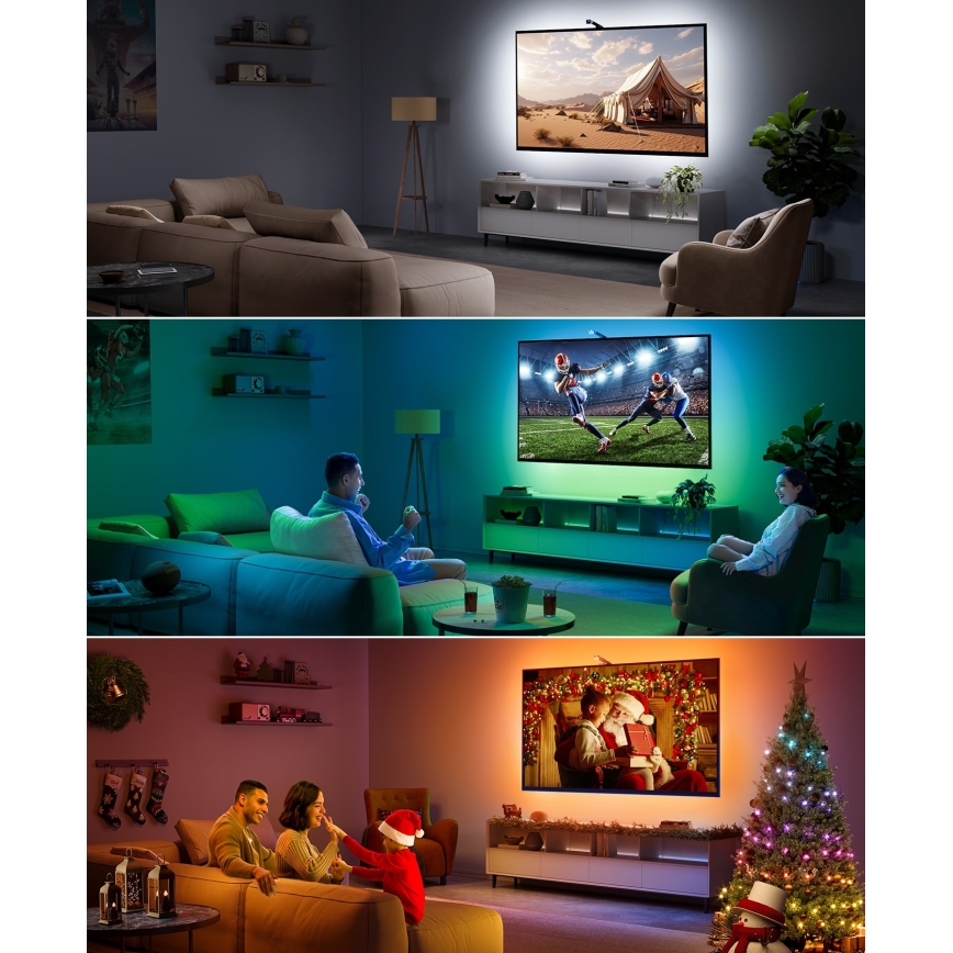 Govee - TV Backlight 3 Lite TV 55-65" SMART LED pozadinsko osvjetljenje RGBICW Wi-Fi IP67 + daljinski upravljač