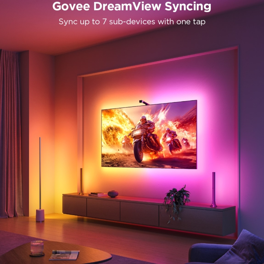 Govee - TV Backlight 3 Lite TV 55-65" SMART LED pozadinsko osvjetljenje RGBICW Wi-Fi IP67 + daljinski upravljač