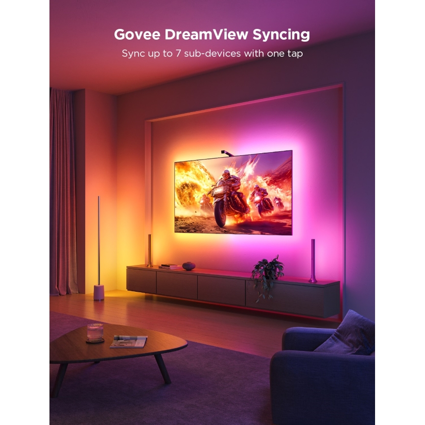 Govee - TV Backlight 3 Lite TV 75-85" SMART LED pozadinsko osvjetljenje RGBICW Wi-Fi IP67 + daljinski upravljač