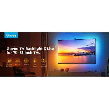 Govee - TV Backlight 3 Lite TV 75-85" SMART LED pozadinsko osvjetljenje RGBICW Wi-Fi IP67 + daljinski upravljač