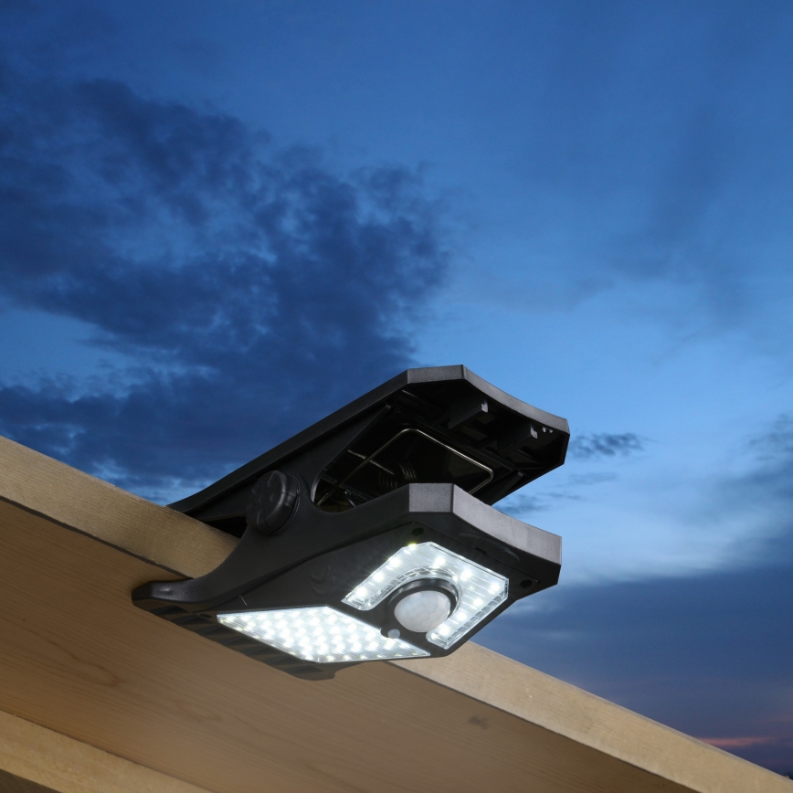 Grundig - LED Solarna svjetiljka sa senzorom CLIP-ON LED/9W/3,7V IP44