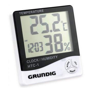 Grundig - Meteorološka stanica s budilicom 1xAAA