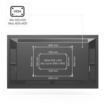 Hama - Samostojeći nosač za TV 32-65" crna