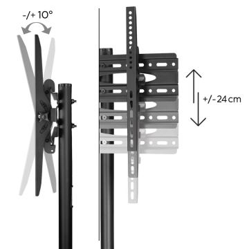 Hama - Samostojeći nosač za TV mobilni 32-75" crna