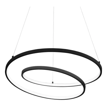 Ideal Lux - LED Luster na sajli OZ LED/48W/230V pr. 60 cm crna
