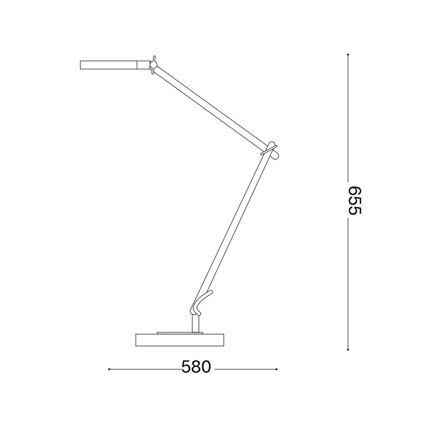 Ideal Lux - LED Prigušiva stolna lampa na dodir FUTURA LED/12,5W/230V crna