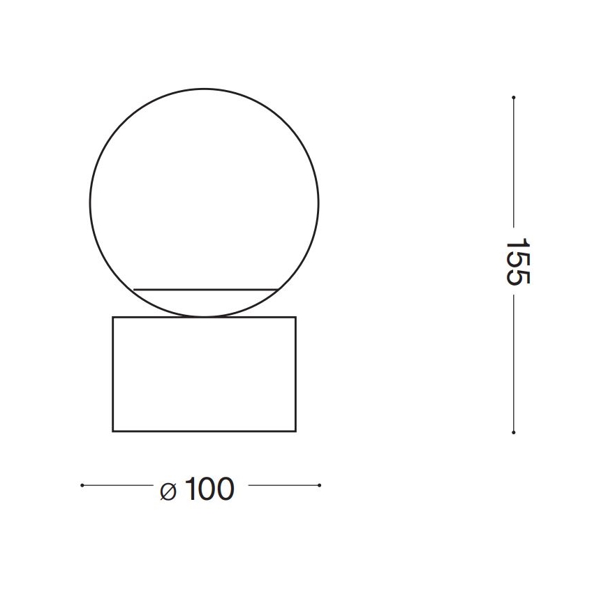 Ideal Lux - LED Stolna lampa PERLAGE 1xG9/3W/230V zlatna/bijela