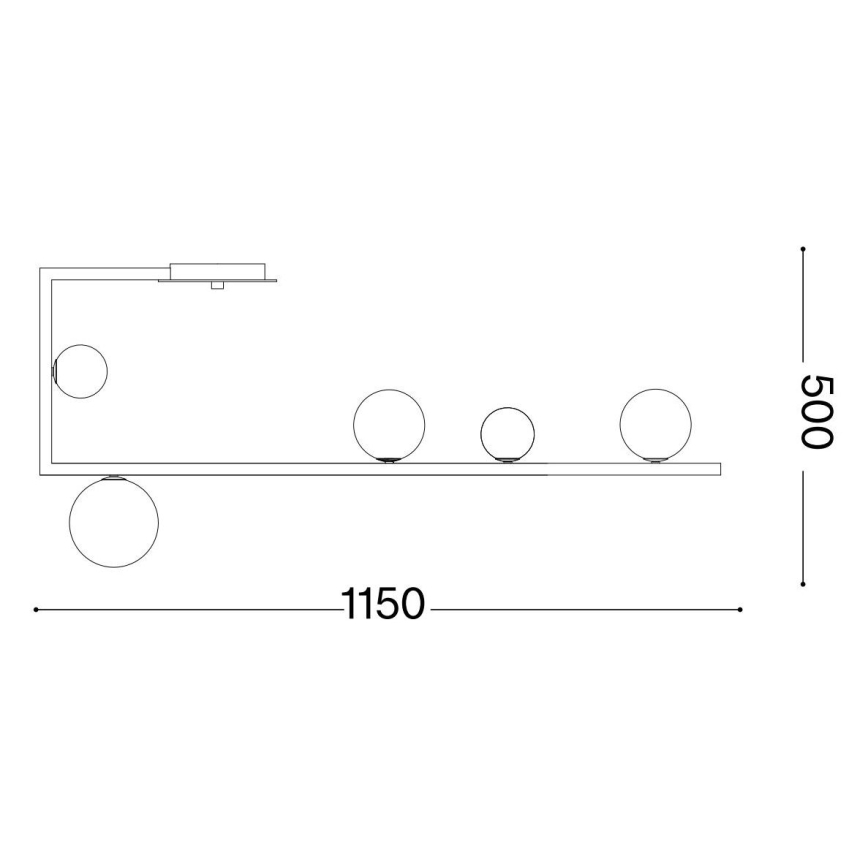 Ideal Lux - LED Viseći luster BIRDS 5xG9/3W/230V