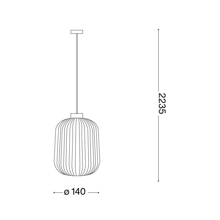 Ideal Lux - Luster na sajli MINT 1xE27/60W/230V pr. 14 cm zelena