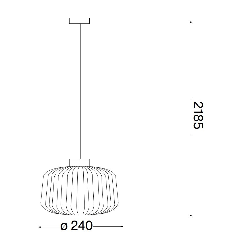 Ideal Lux - Luster na sajli MINT 1xE27/60W/230V pr. 24 cm prozirna