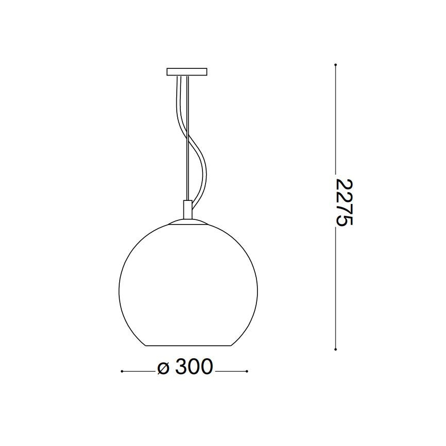 Ideal Lux - Luster na sajli NEMO 1xE27/42W/230V bakar